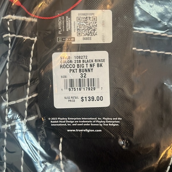 COPY - PLAYBOY X TRUE RELIGION BIG T ROCCO JEAN - Picture 1 of 6